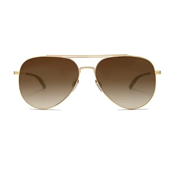 New Brown Aviator Polarized Sunglasses Womens Mens Vintage Shades Class Amazon.com: Square Aviator Sunglasses for Women Men 100  main image 3